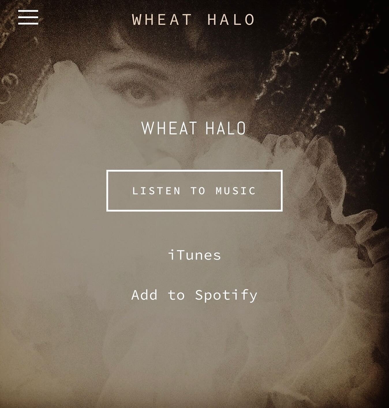 Website is back up, it&rsquo;s a work in progress, gearing up for the album release in September ✨ www.wheathalo.com