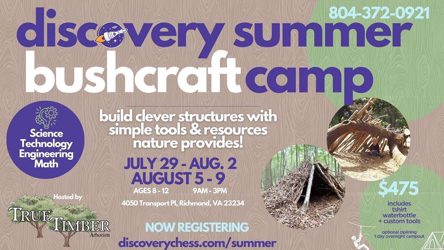We're excited to announce a much anticipated STEM experience this summer for 8 - 12 year olds! Come enjoy the great outdoors with our #bushcraft #stem #summercamp hosted by Truetimber Arborists! 

Bushcrafting is the art of being resourceful and resp