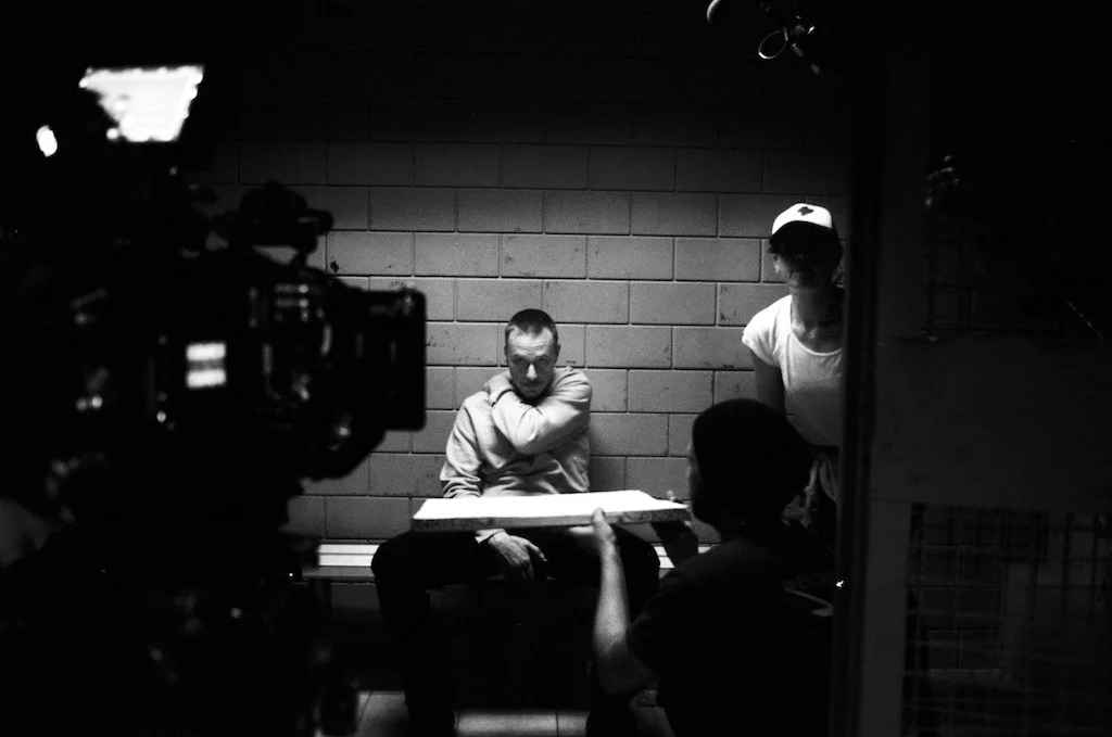 Ben Daniels on the set of "The Exorcist"