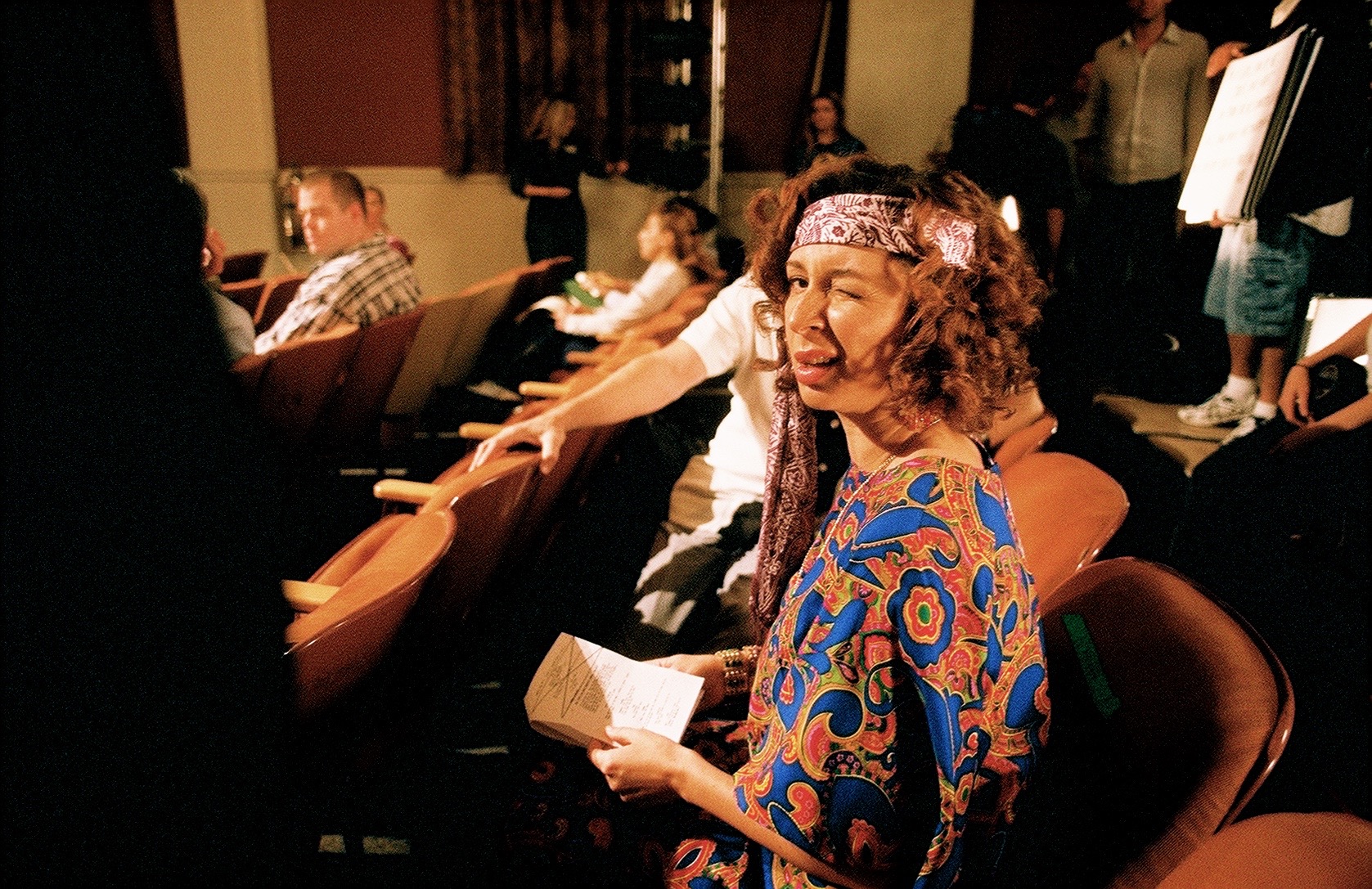 Maya Rudolph on the set of "Kath & Kim"