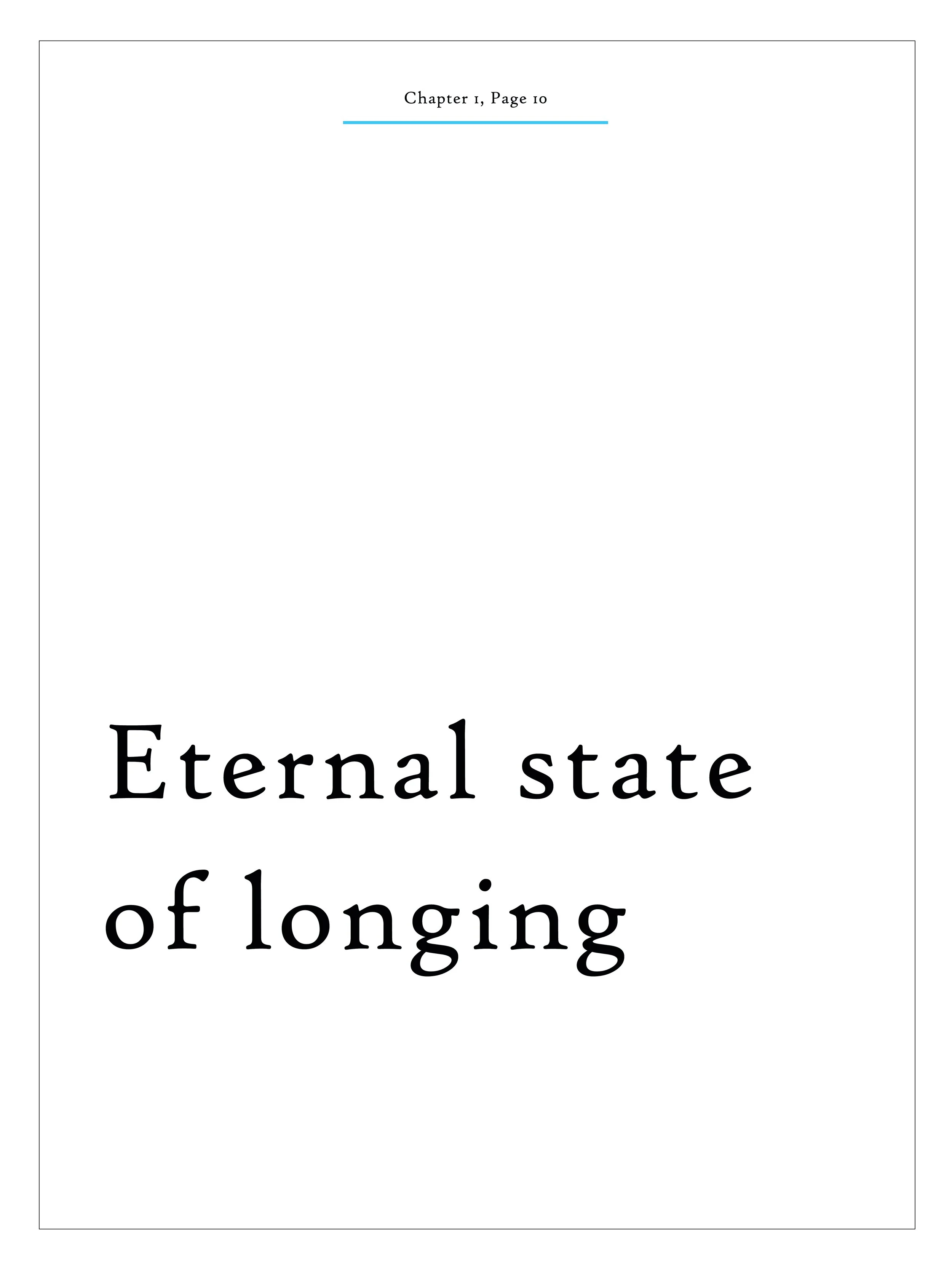Eternal State of Longing