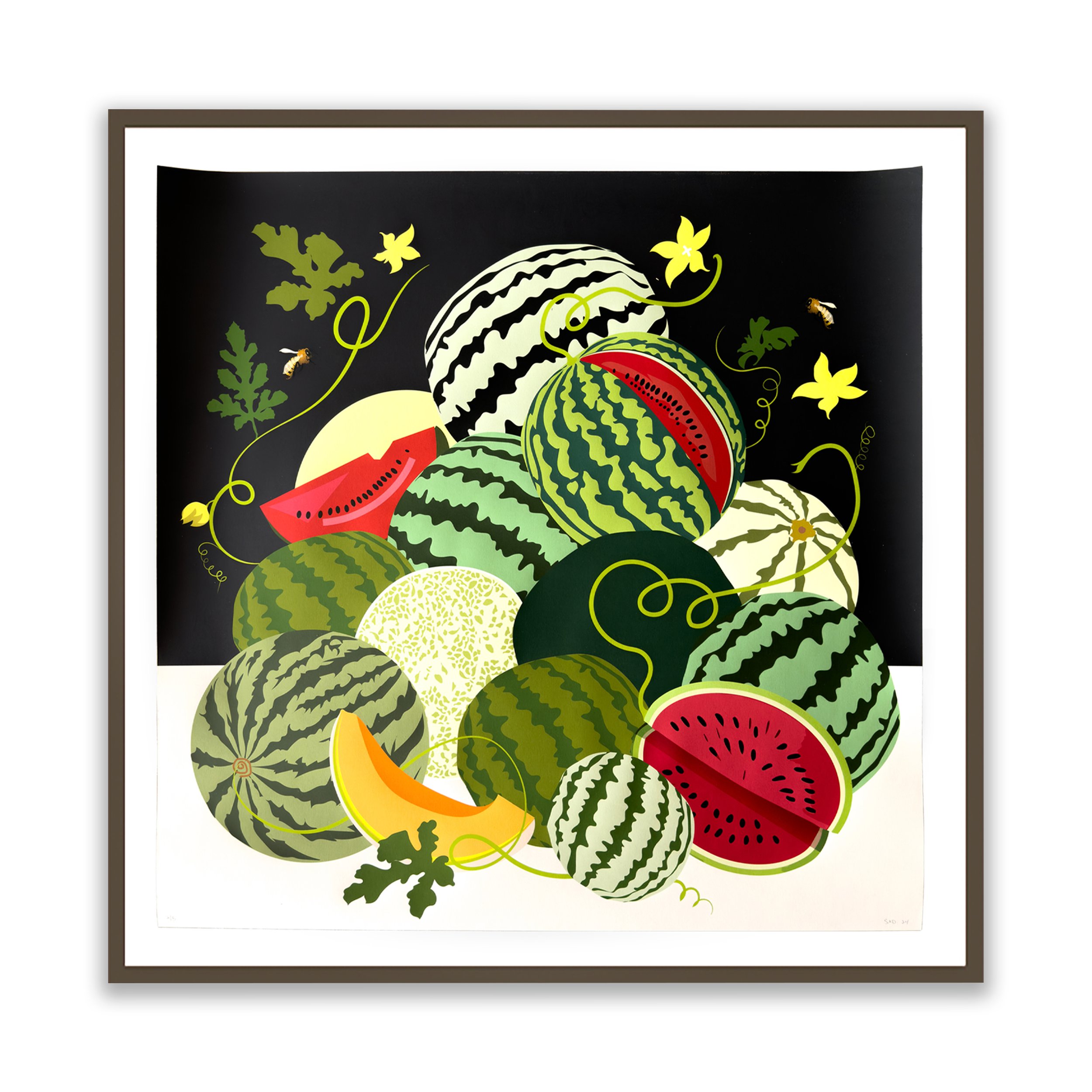 'Still Life with Watermelons' 30 x 30"