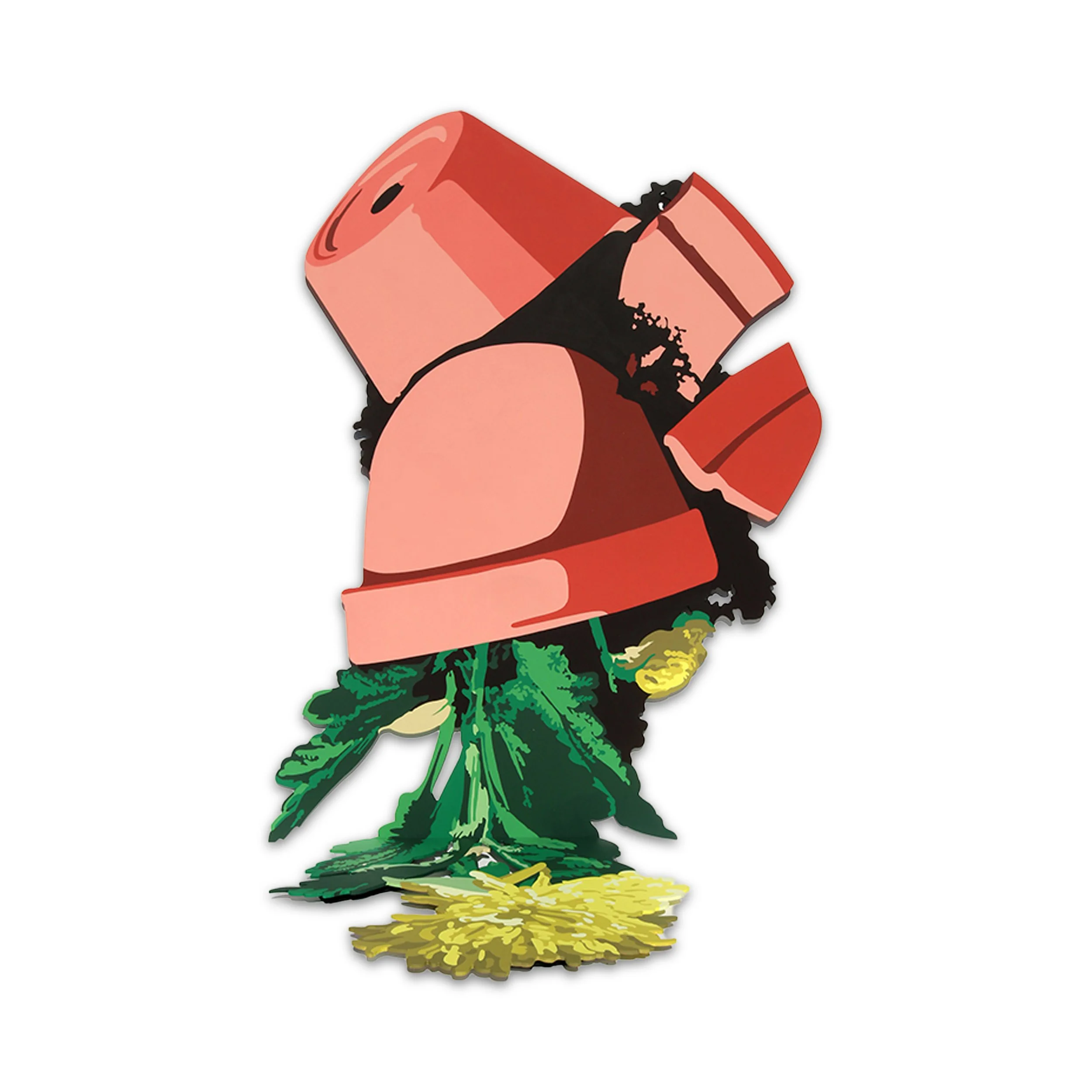 Overturned (Flower Pot) – 48 x 36 x 24"
