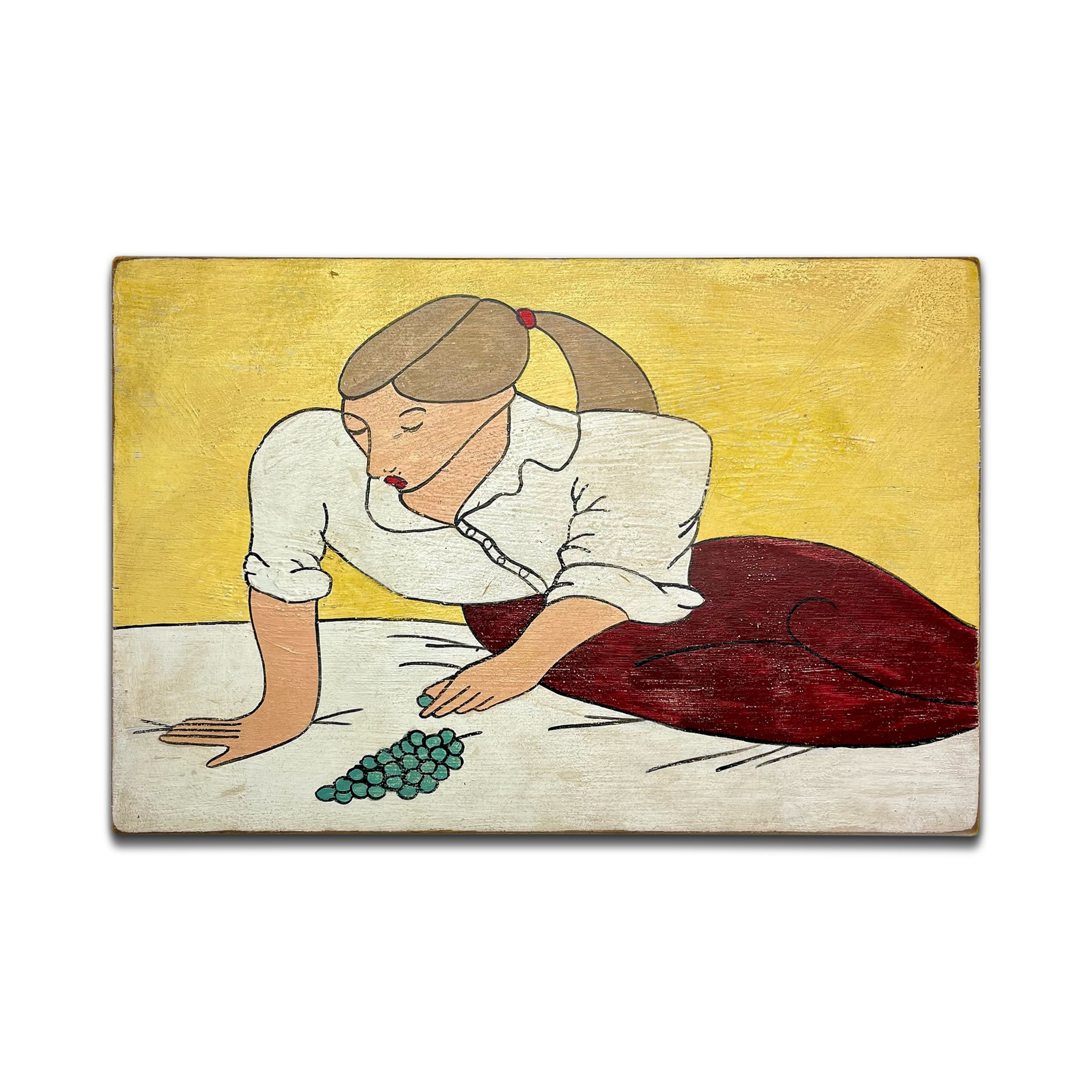 'Untitled 8,' 2026, Enamel on wood, 11.8 x 7.85 in.jpg