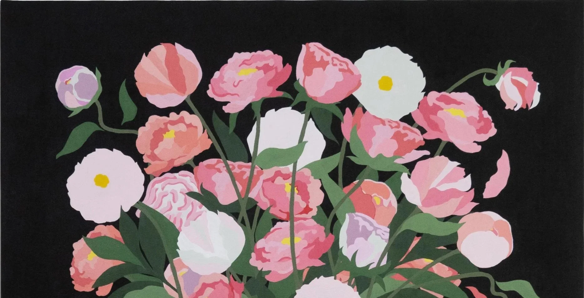 Peony Bucket, Acrylic on canvas, 32 x 30 in.jpg