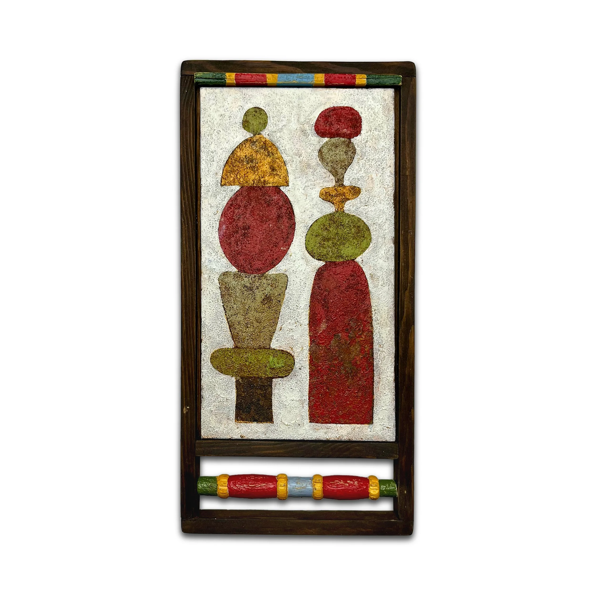 'Metal Stack,' 2026, Enamel on wood, 25 x 12 cm.jpg