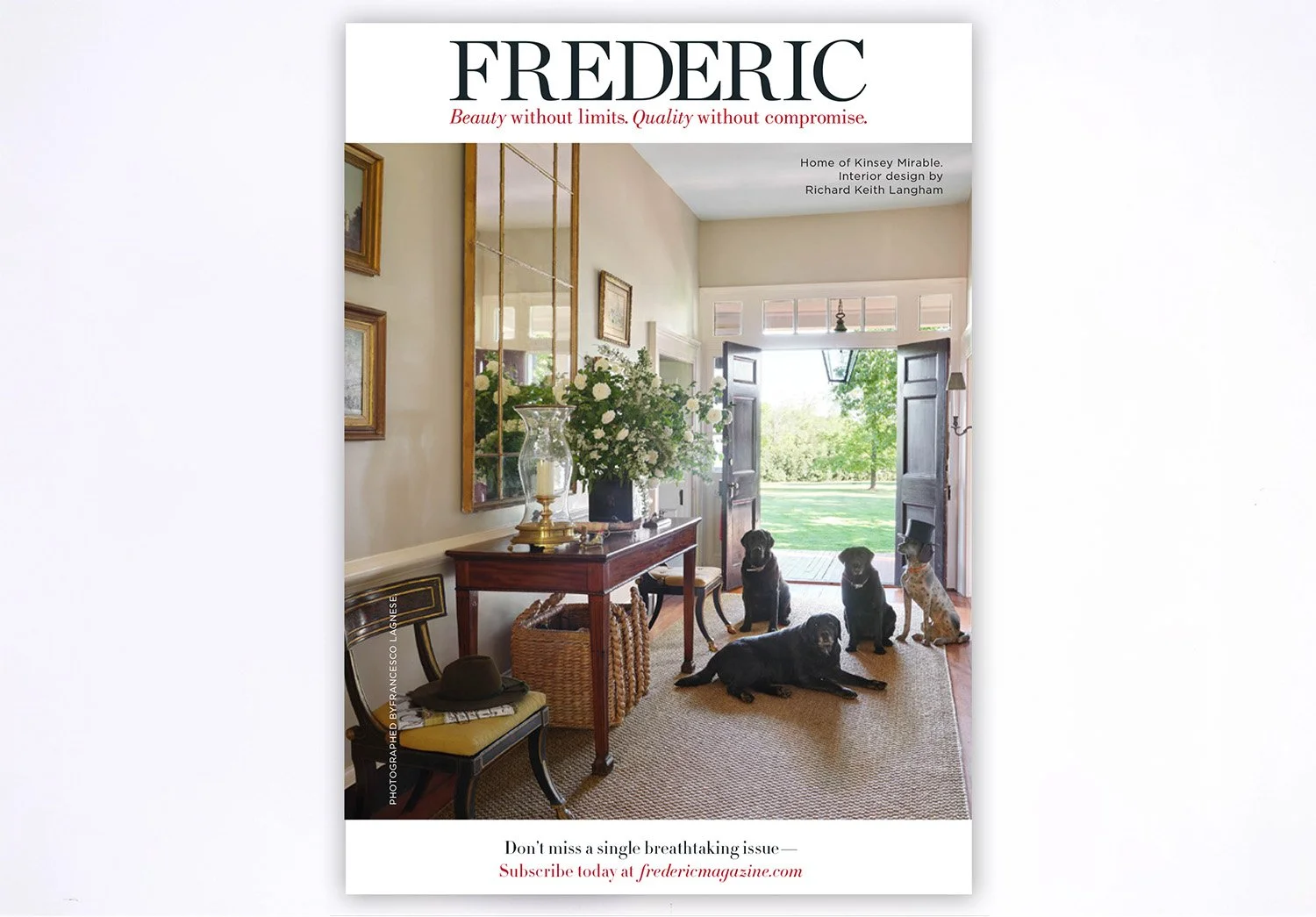 Frederic's Advertisement in the Charleston By Design Brochure 2026