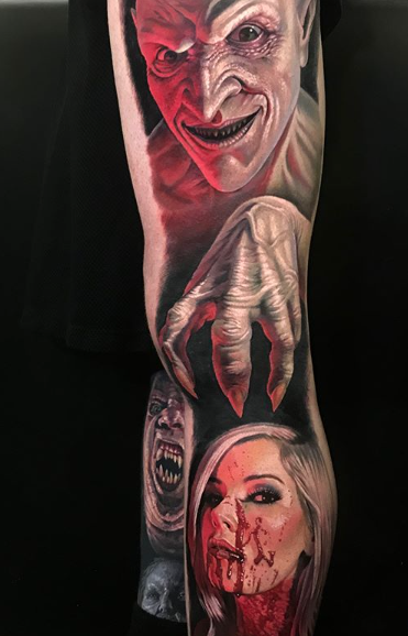 Tattoos by Evan Olin - Evan Olin Tattoo - Powerline Tattoo - Rhode Island Tattoo Shop - Evan Olin Tattoo - Realism Tattoo - Horror Tattoo - Portrait Tattoo