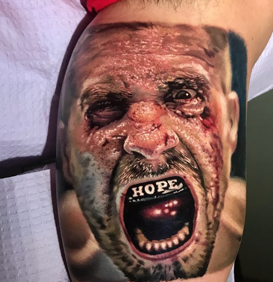 Tattoos by Evan Olin - Evan Olin Tattoo - Powerline Tattoo - Rhode Island Tattoo Shop - Evan Olin Tattoo - Realism Tattoo - Horror Tattoo - Portrait Tattoo