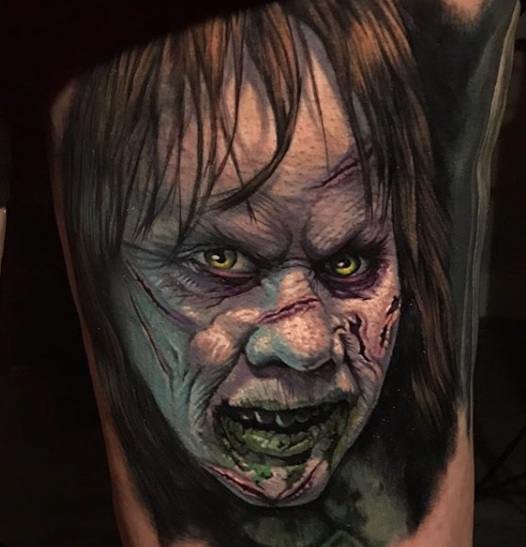 Tattoos by Evan Olin - Evan Olin Tattoo - Powerline Tattoo - Rhode Island Tattoo Shop - Evan Olin Tattoo - Realism Tattoo - Horror Tattoo - Portrait Tattoo