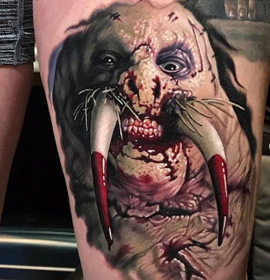 Tattoos by Evan Olin - Evan Olin Tattoo - Powerline Tattoo - Rhode Island Tattoo Shop - Evan Olin Tattoo - Realism Tattoo - Horror Tattoo - Portrait Tattoo