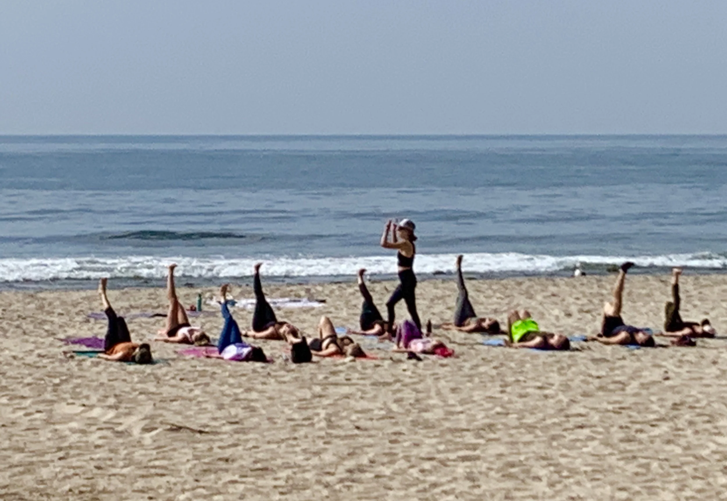 Enjoying the sand at our feet, the sounds of the waves, and the sun kissing our skin.