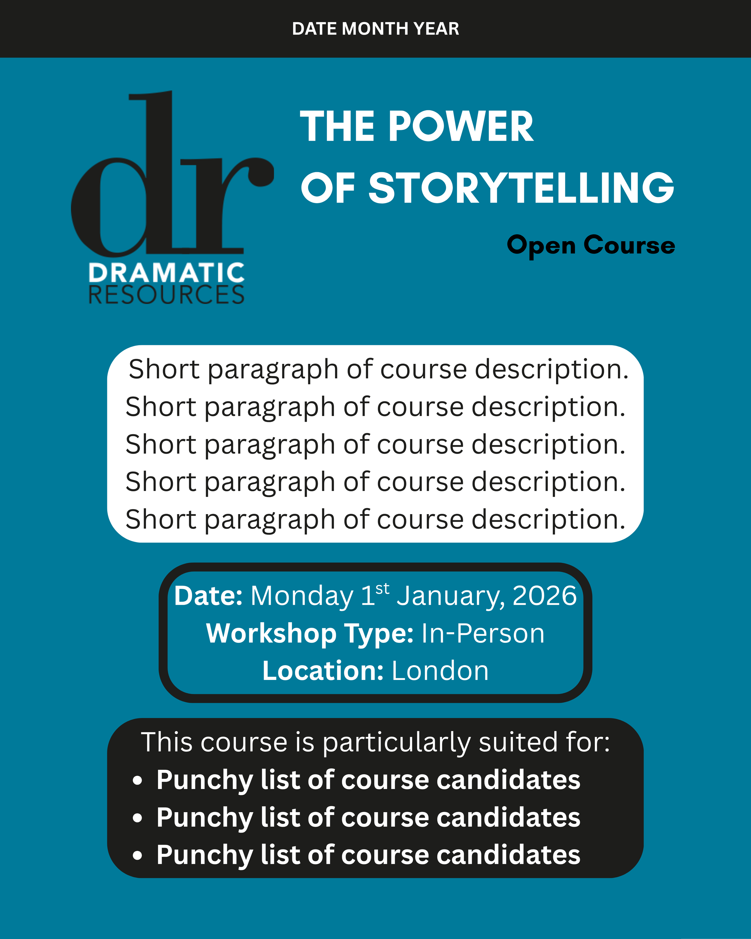 Additional Course Workshop 1