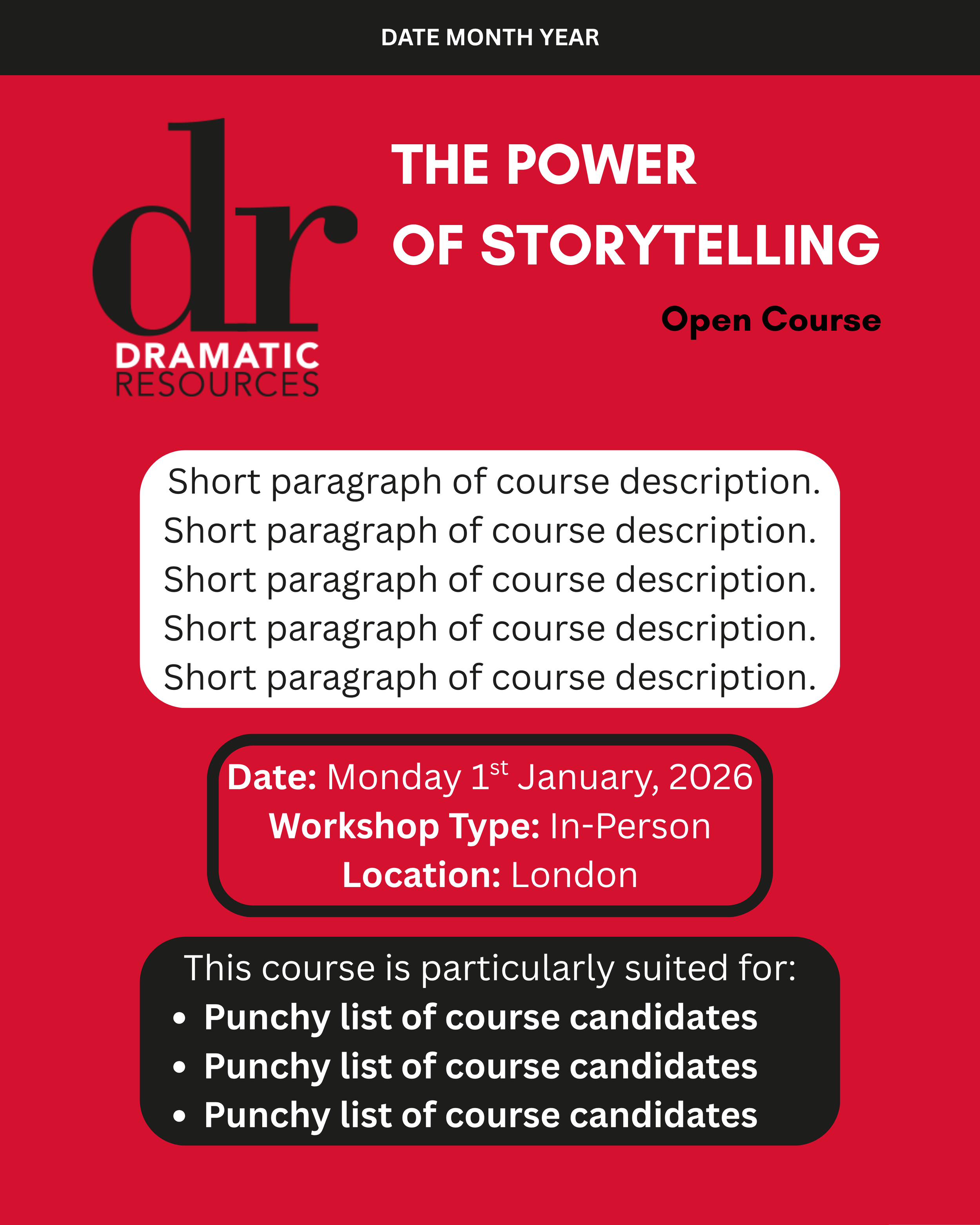 The Power of Storytelling OPEN COURSE