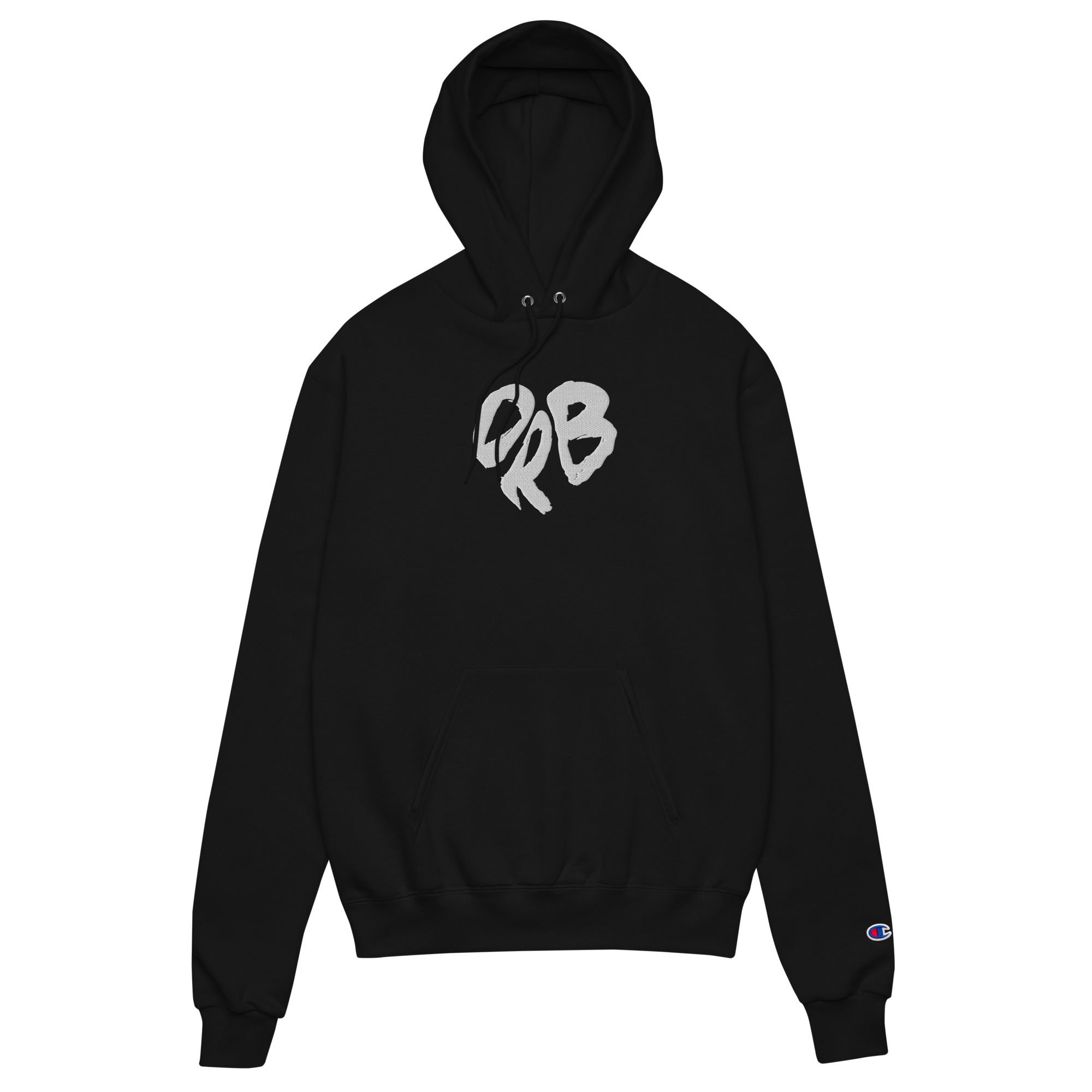 DRB Embroidered Hoodie — Black (Champion®)