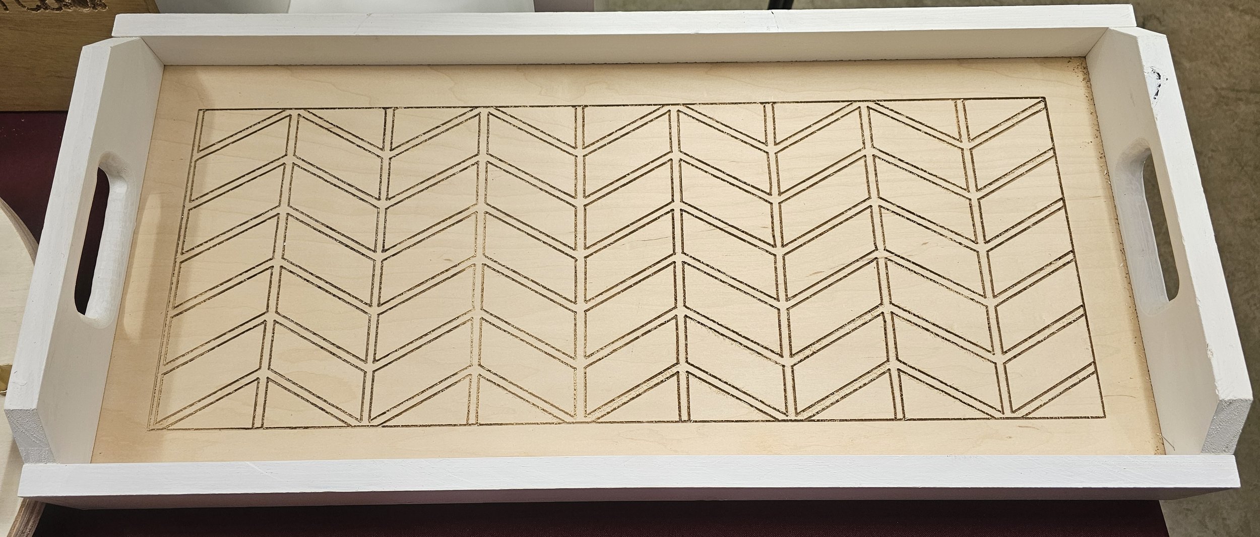 Chevron Pattern Tray