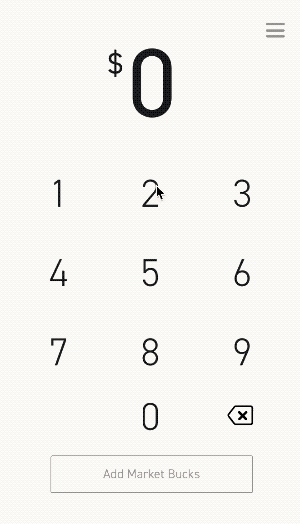 Add Market Bucks to a customer’s card