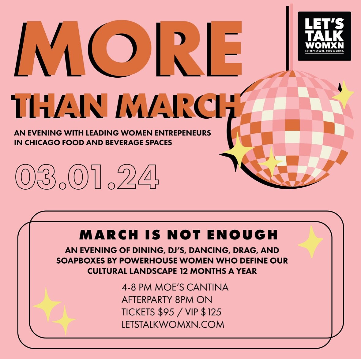 LETS TALK WOMXN!! More than March Bash!!
This Friday! Join us !!!! 
Purchase your tickets in the link in Bio! 
Use promo code BistronomicLTW20 for a great discount!! 🇫🇷🇫🇷❤️❤️