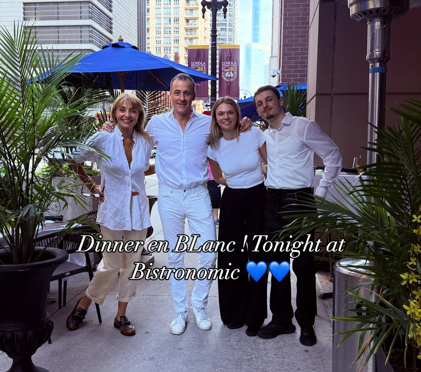 Happy Independence Day! The Dinner en Blanc Tonight at Bistronomic!
Don&rsquo;t miss this amazing menu! 
We dressed up for you💙💙💙💙.
The regular menu is available!