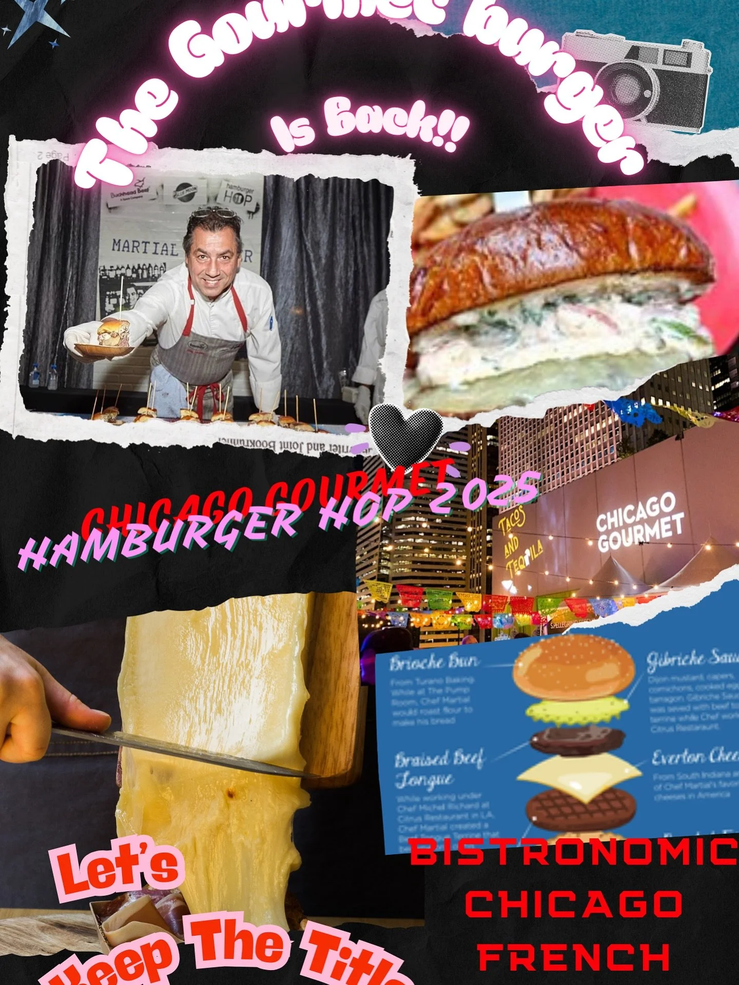 On Wednesdays come try our Gourmet Burgers! We are back in the Competition this year and will try to win the Much acclaimed #hamburgerhop #chicagogourmet ! We are so excited to present the Alpine Burger!
See you tonight!!! #chicagoandknow #chifoodie