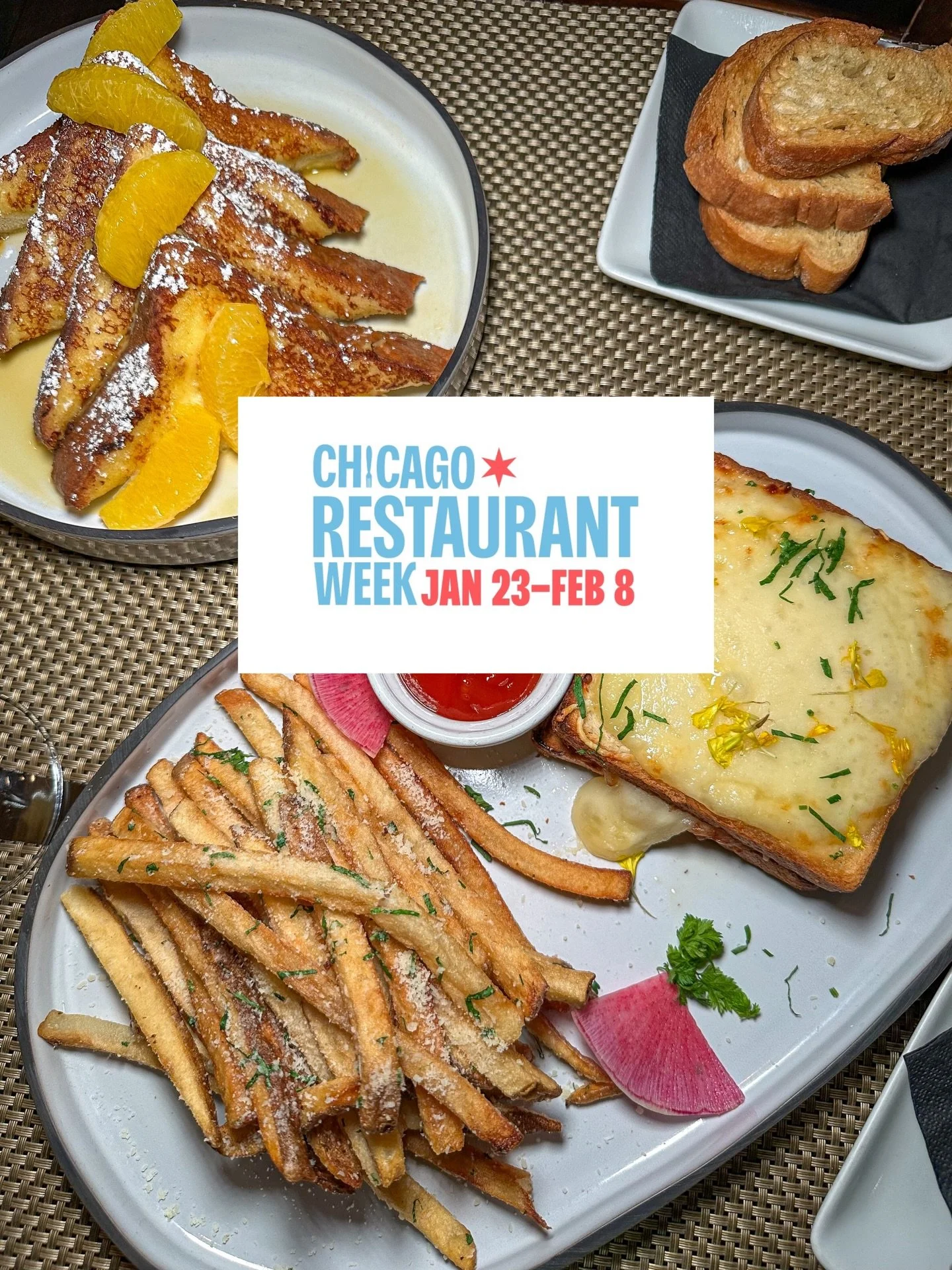 Chicago Restaurant Week starts today and runs through February 8th! Stop in for warm hospitality and delicious French classics!

We&rsquo;re offering some of the best deals in the city!&nbsp;&nbsp;Choose from our 3 course Prix Fixe brunch for $30, 3 