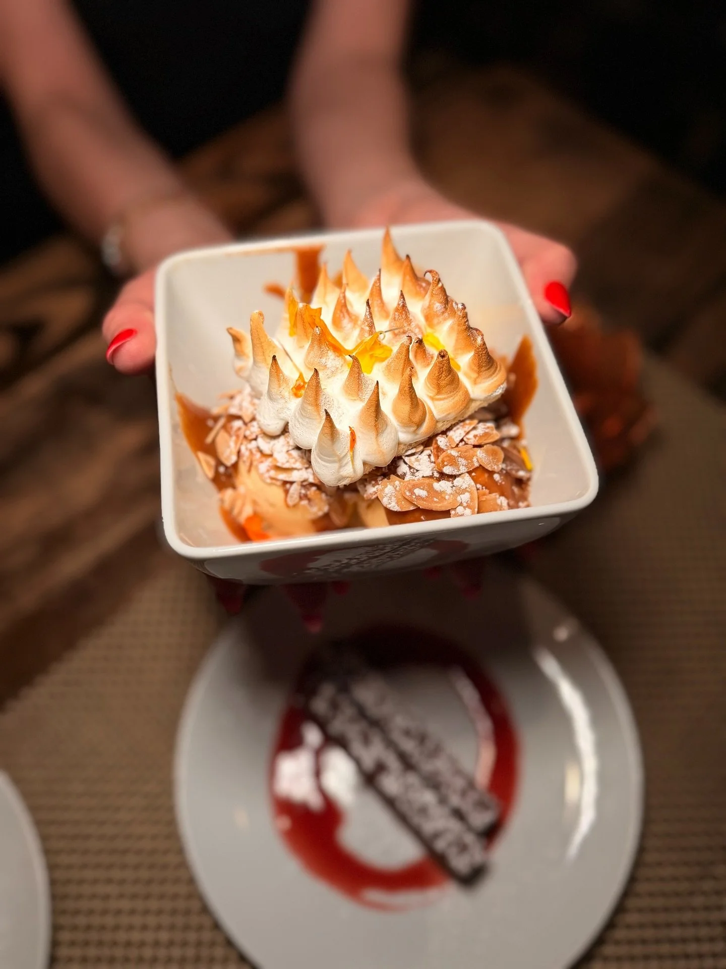 A new season of sweets at Bistronomic: Baked Alaska,, Bistronomic Lemon Tart, Chocolate Profiteroles, PB &amp; J Bittersweet Chocolate Bars; Black &amp; White Cr&egrave;me Br&ucirc;l&eacute;e. 

Bright, buttery, and indulgent; save room for dessert. 