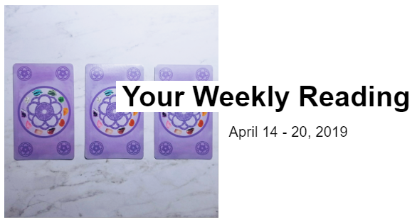 Your Weekly Reading - April 14 - 20, 2019