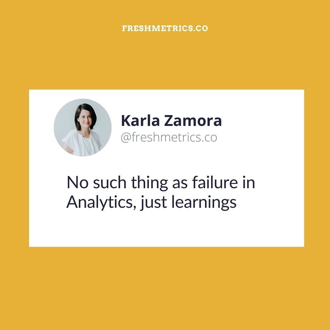 No such thing as failure in analytics, just learnings. ⁠⁠
⁠⁠
This is the super power that data can give you when it comes to understanding the performance of your marketing strategies.⁠⁠
⁠⁠
Data is what makes it possible for you to be truly 'Strategi