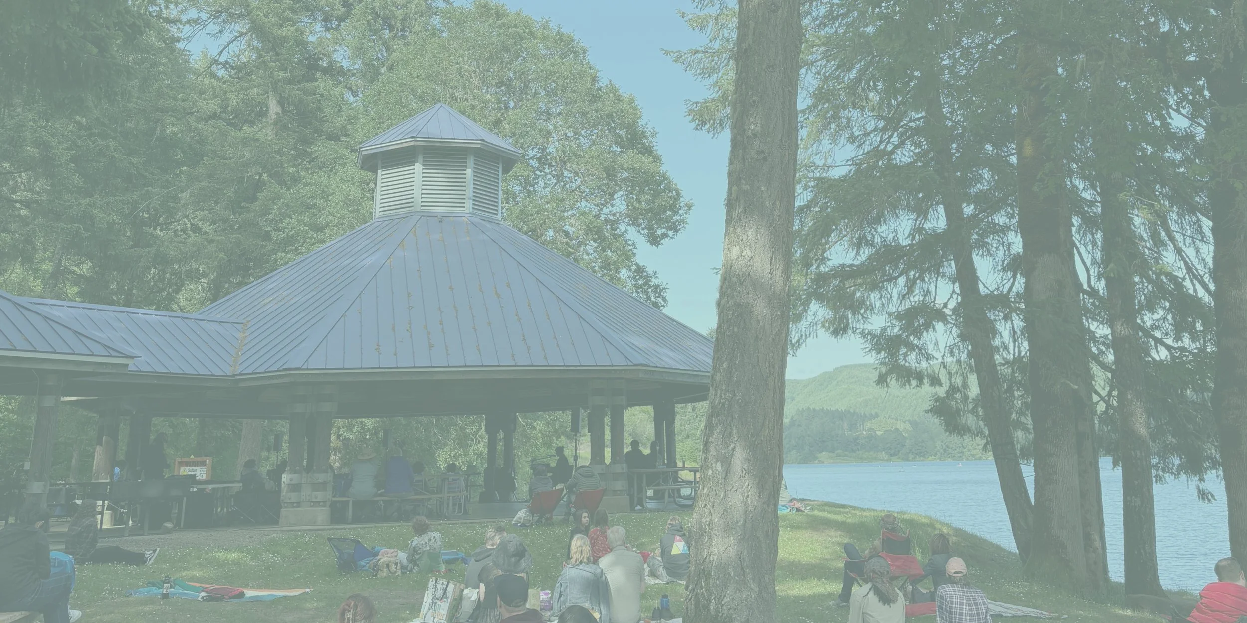 Drumming at Hagg Lake