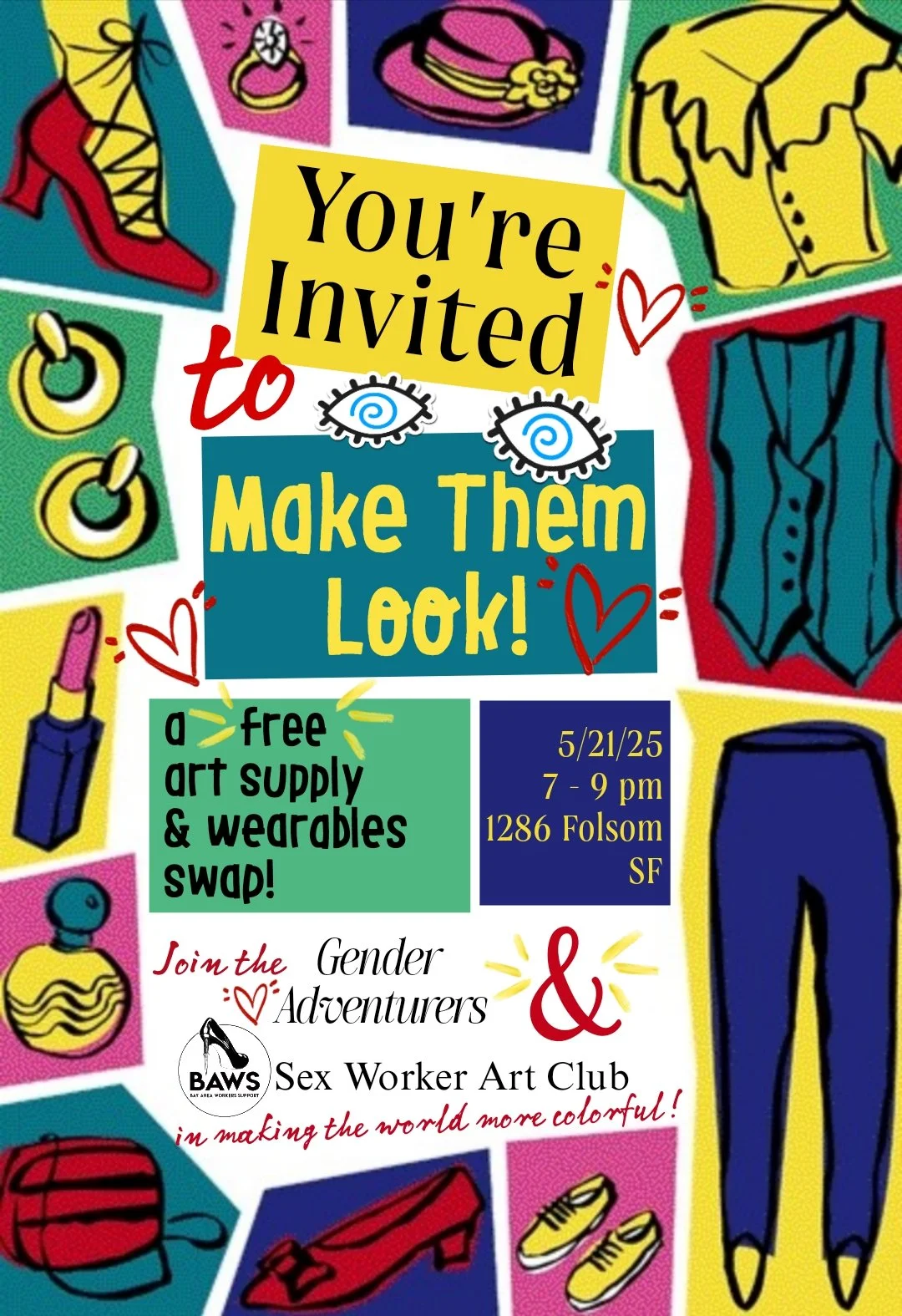 Gender Adventurers &amp; BAWS Sex Worker Art Club Clothing Swap