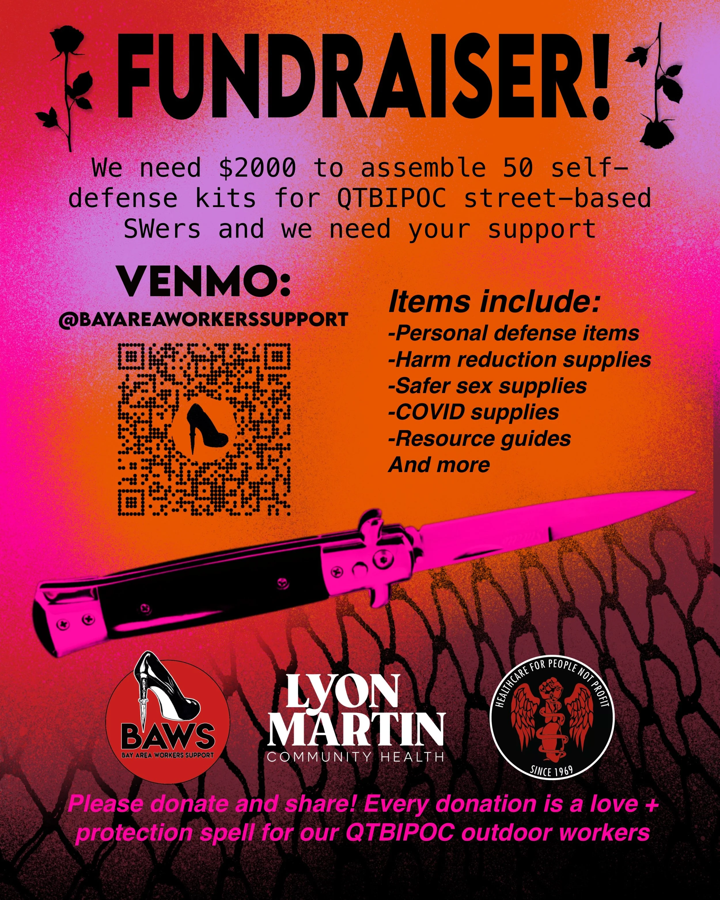 Fundraiser for Self-Defense Kits for SWers (Copy)