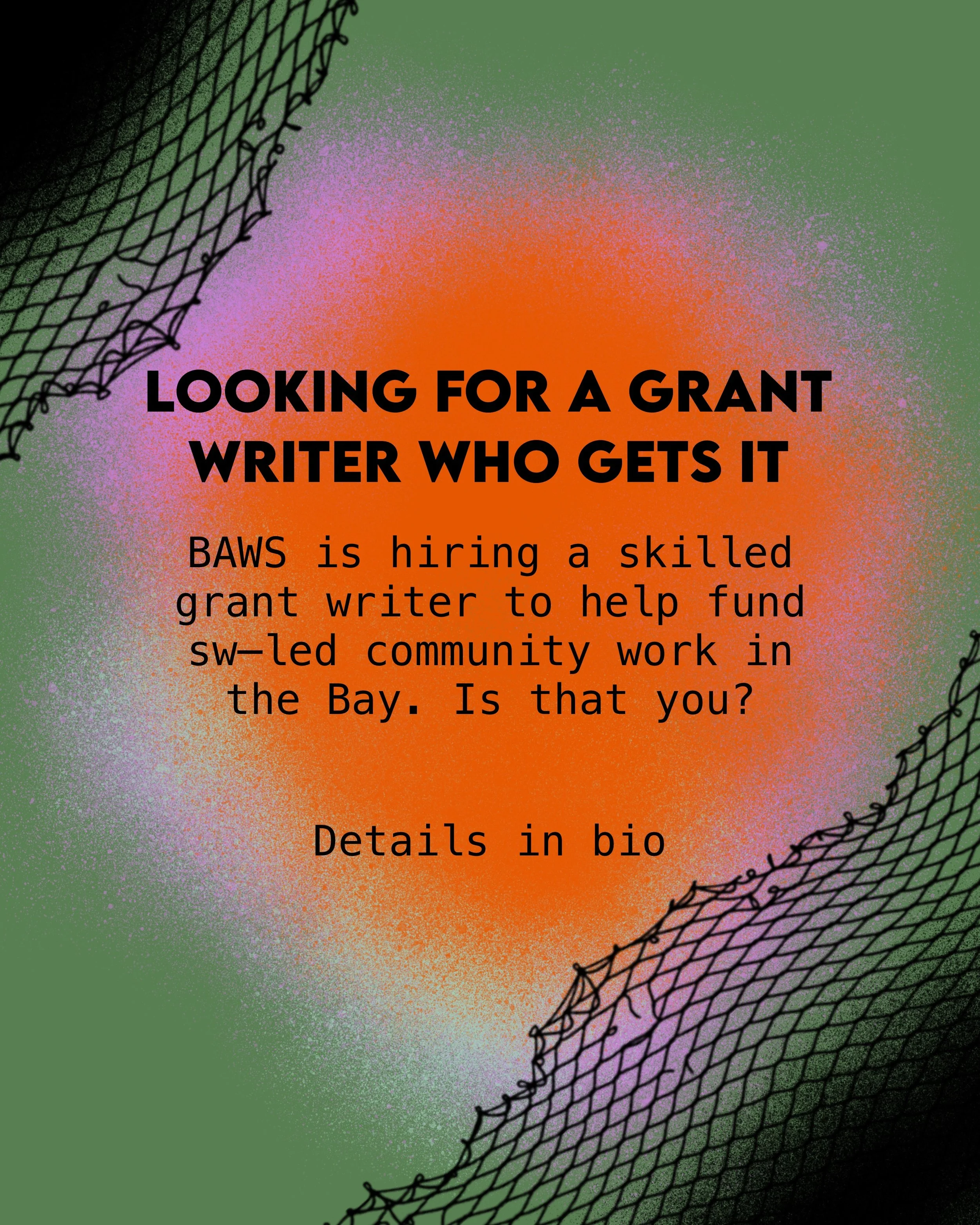 BAWS Is Hiring a Grant Writer