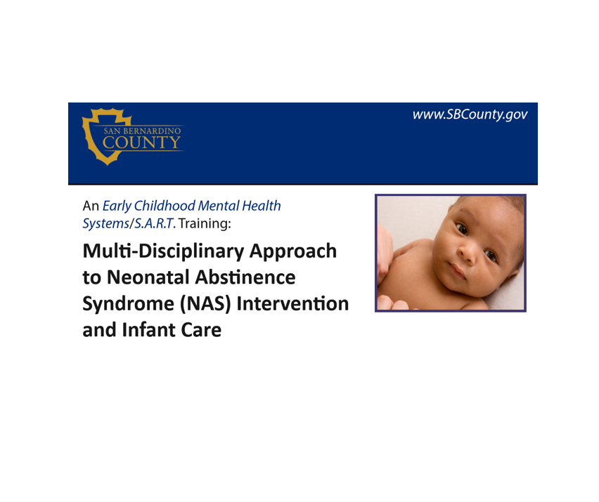 Multi-Disciplinary Approach to Neonatal Abstinence Syndrome (NAS) Intervention and Infant Care 