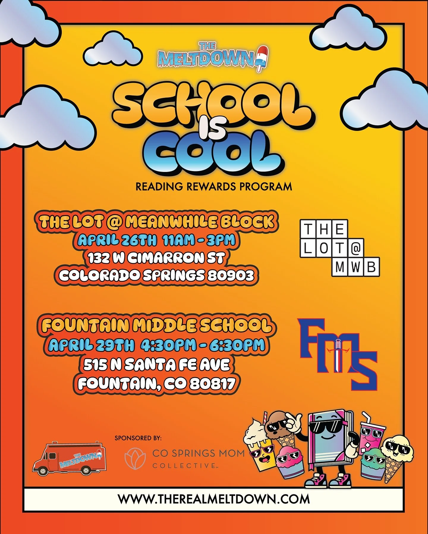 🍦🎉Our School is Cool Ice Cream Reading Rewards program is back and better than ever! Check out our upcoming events and earn delicious ice cream rewards for every book you read!
.
.
.
.
#Reading #school #icecream #milkshake #Catering #IceCreamLover 