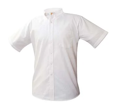 BOY'S WHITE OXFORD SHORT SLEEVE SHIRT Johnson's Uniform BOY'S WHITE OXFORD SHORT SLEEVE SHIRT Johnson's Uniform