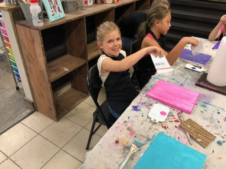 Super FUN canvas art for kids, easy HOW TO create your own at home