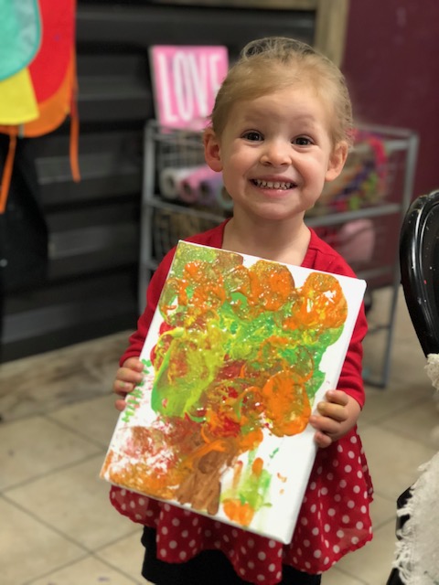 Apple Stamping, how to make a precious Autumn keepsake art project with your toddler