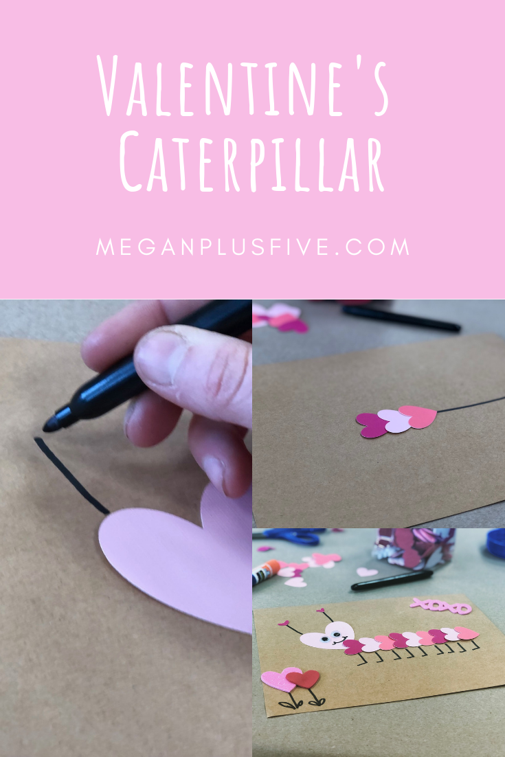 DIY Valentine's Caterpillar, easy simple step by step tutorial