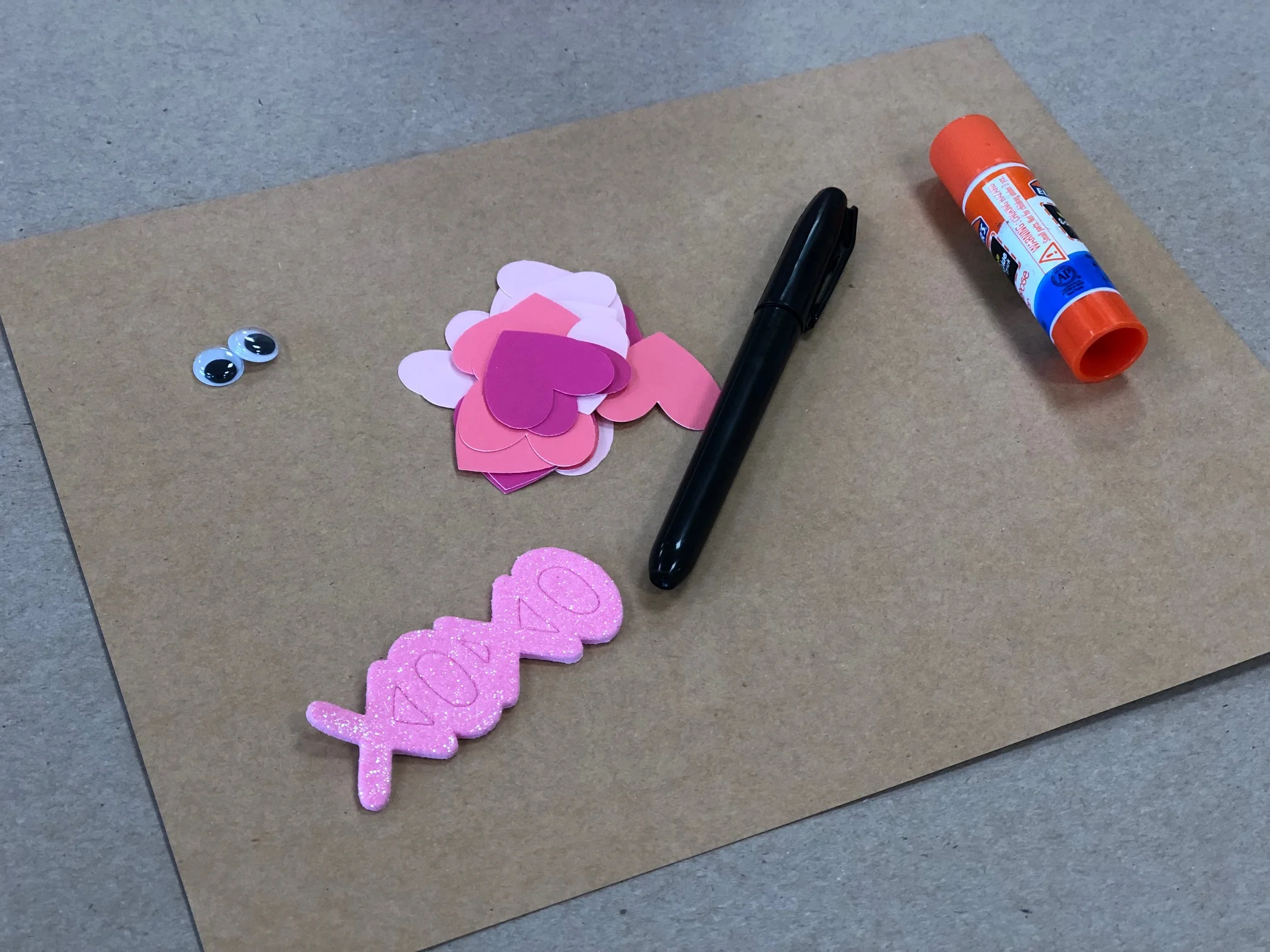 DIY Valentine's Caterpillar, easy simple step by step tutorial