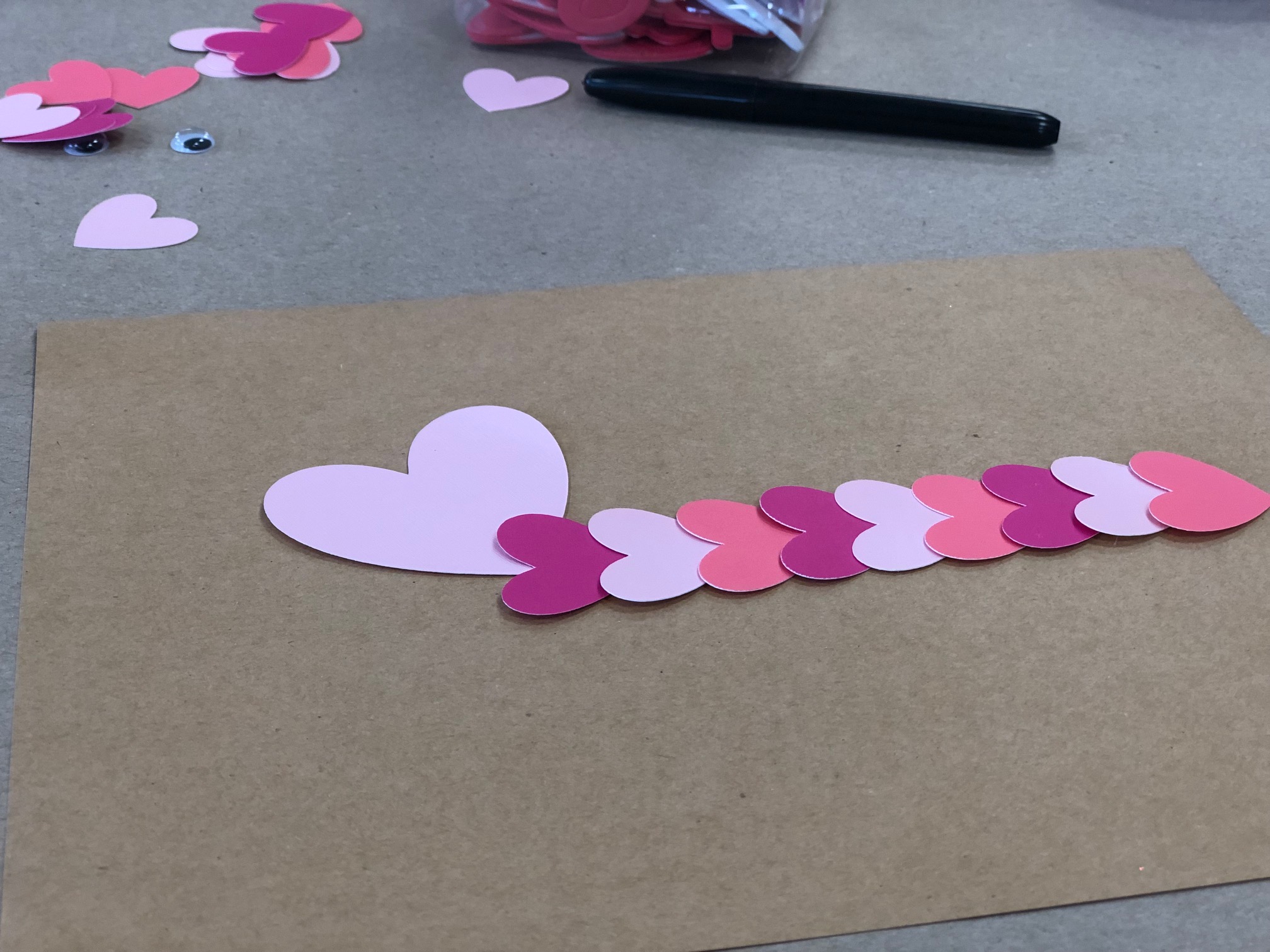 DIY Valentine's Caterpillar, easy simple step by step tutorial