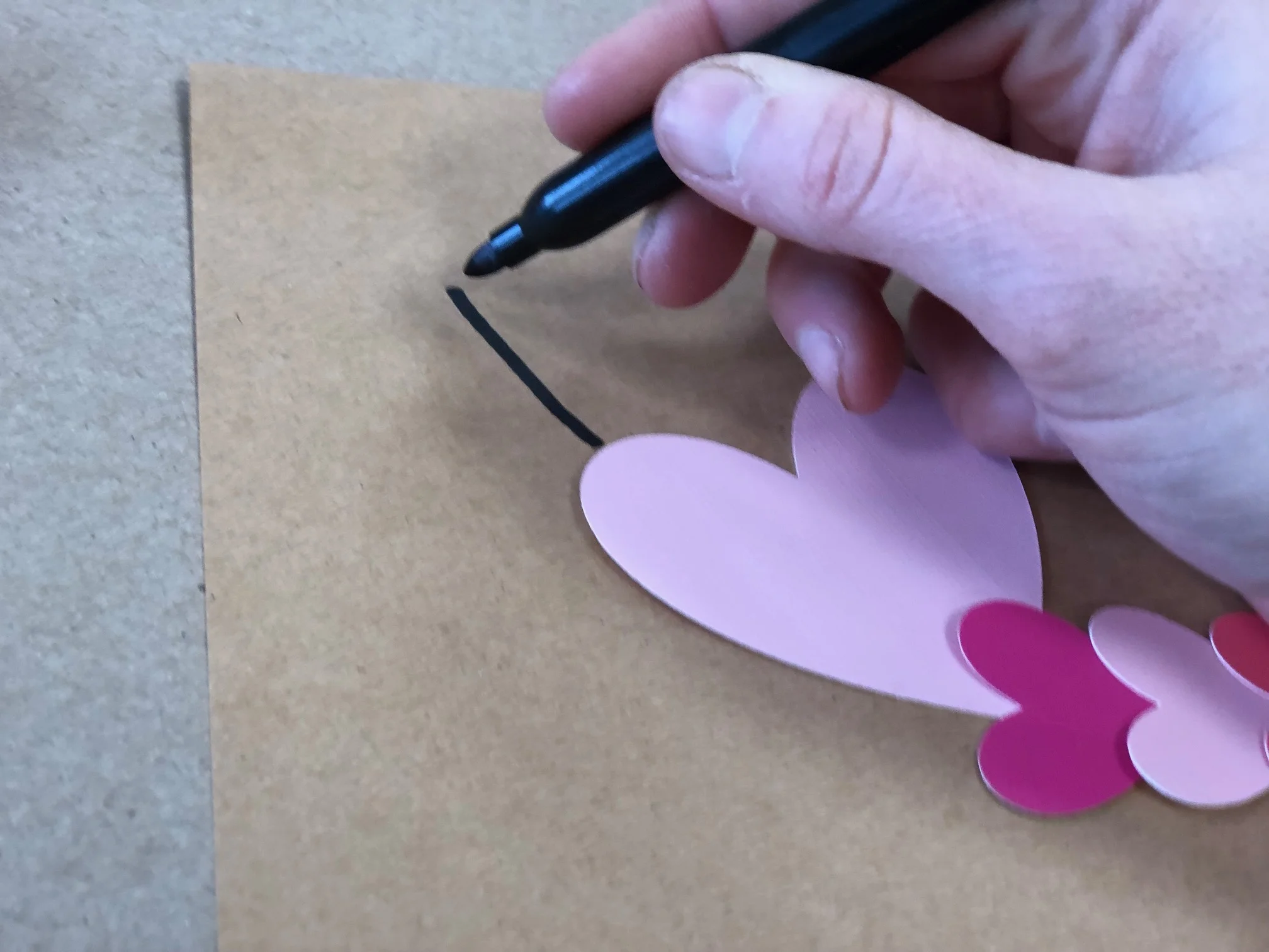 DIY Valentine's Caterpillar, easy simple step by step tutorial