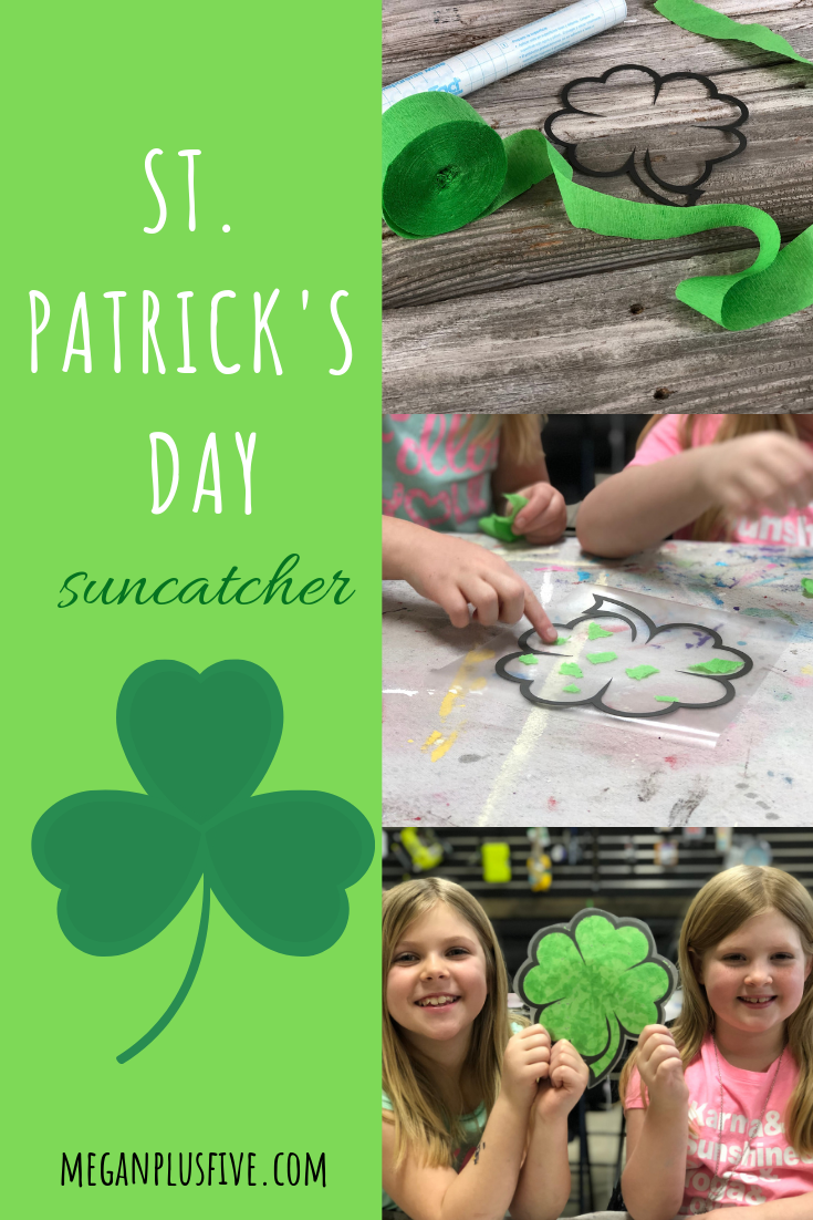 St. Patrick's Day suncatcher, easy how to make this fun DIY
