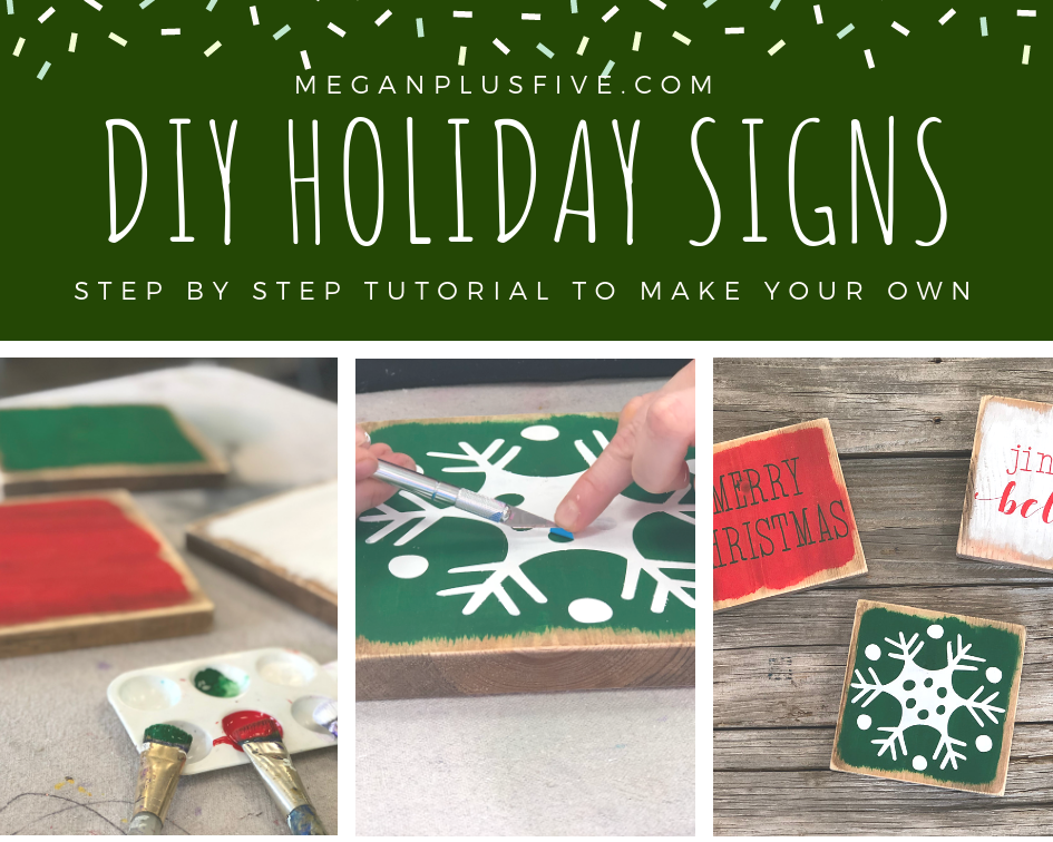 DIY Mini Wooden Winter Signs