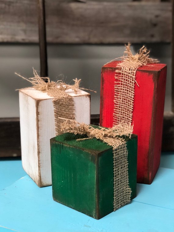DIY simple rustic wooden Christmas presents, how to make your own