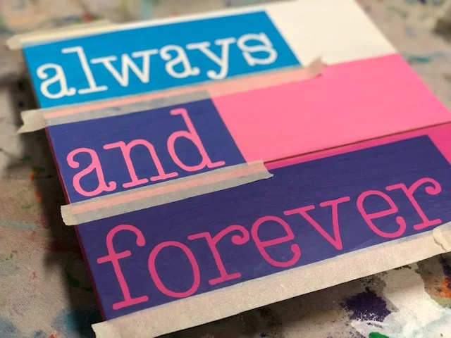 Make your own Valentine's Day pallet sign, easy step by step tutorial