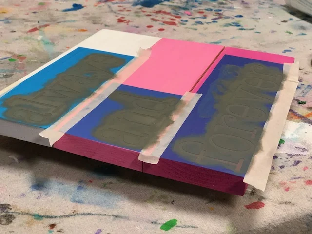 Make your own Valentine's Day pallet sign, easy step by step tutorial