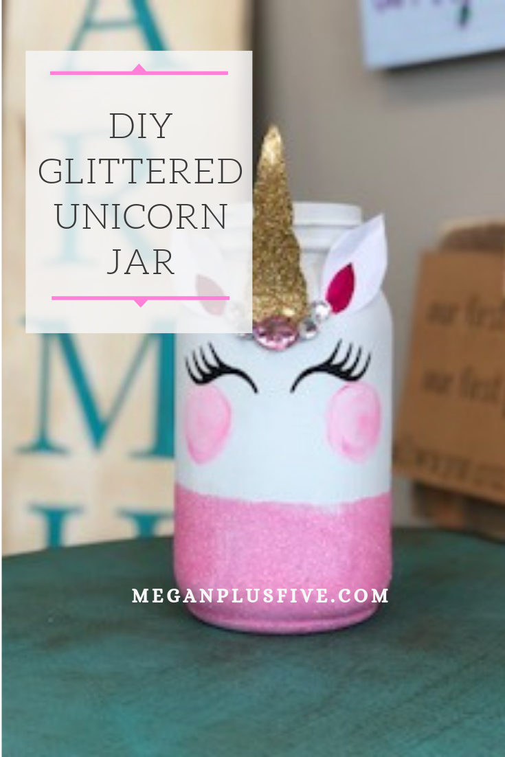 DIY Glittered Unicorn Jar