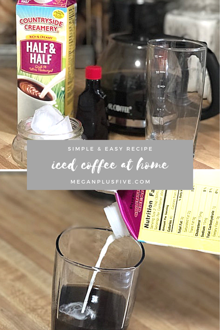 iced coffee at home, easy recipe