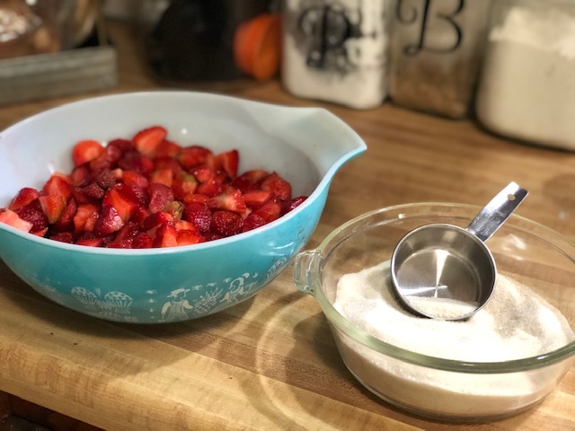 Homemade Strawberry shortcake recipe, made with fresh strawberries