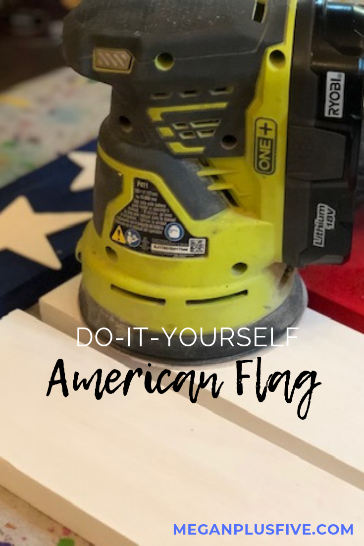 Do it yourself rustic American Flag, how to make a hanging American flag
